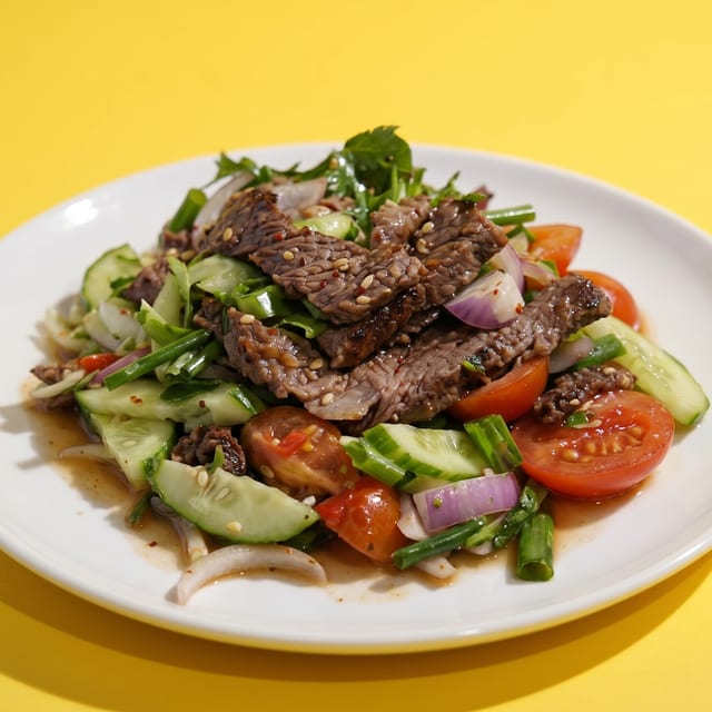Spicy Beef Salad.