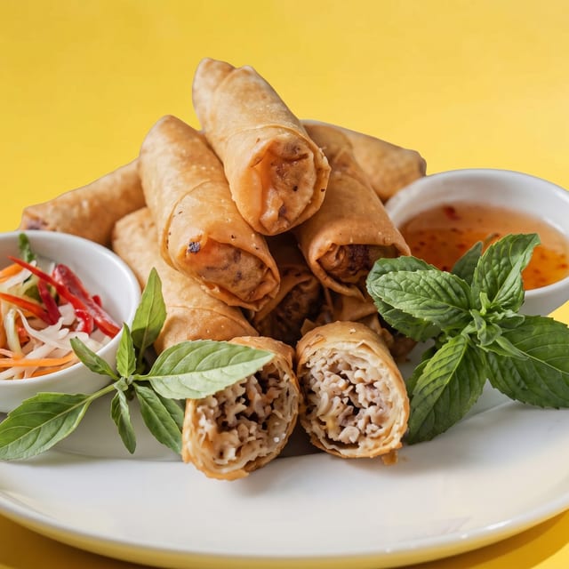Vegetable Egg Rolls.