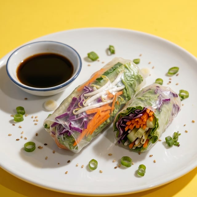 Veggie Fresh Rolls.