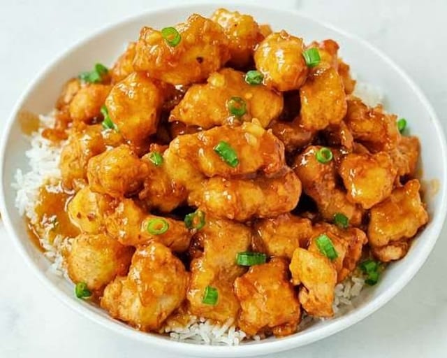 Lunch Special Orange Chicken.